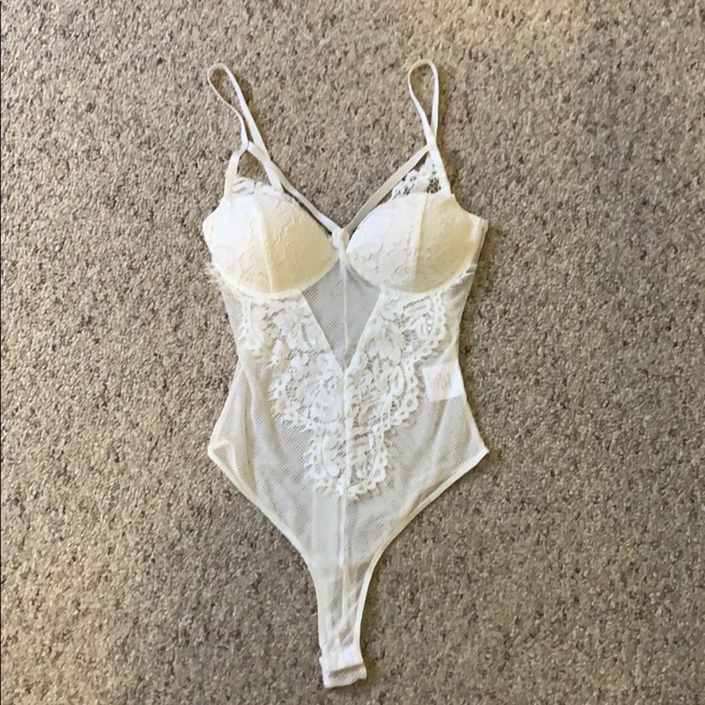 white sheer body suit